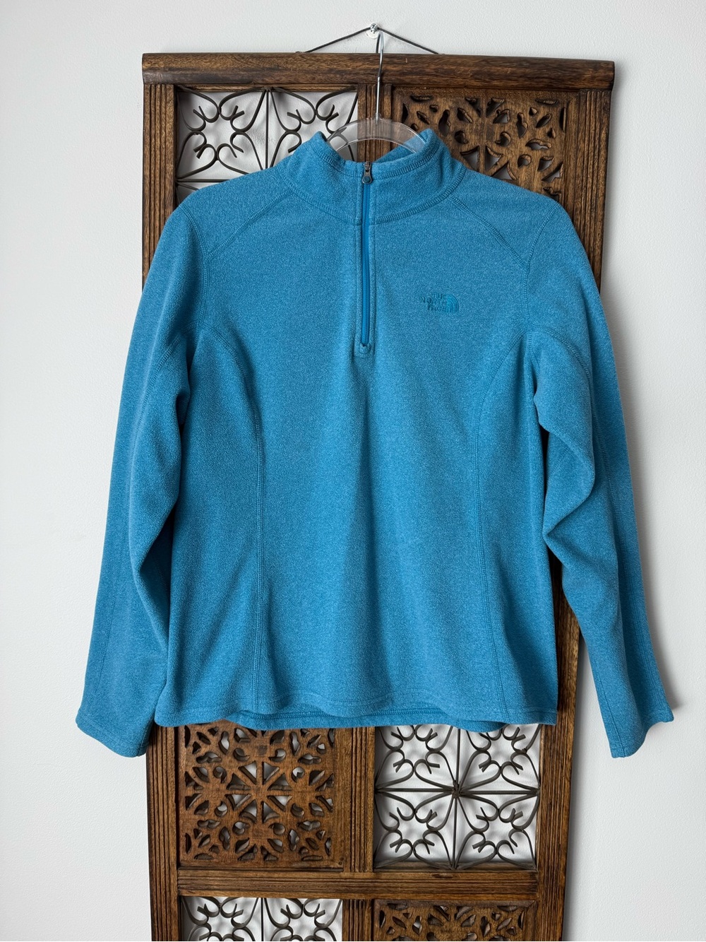 The North Face 1/4 Zip Fleece Pullover - Blue